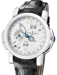 Ulysse Nardin GMT +/- Perpetual 329-60 Platinum Silver