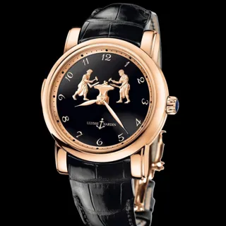 Ulysse Nardin Jacquemart 716-22 18k rose gold Black