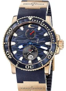 Ulysse Nardin Maxi Marine Diver 266-36 18k rose gold Blue