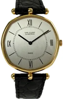 Van Cleef & Arpels Mans Watch 6174 18k yellow gold Silver