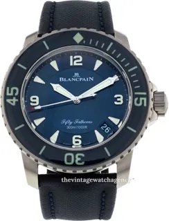 Blancpain Fifty Fathoms 5015-12B40-O52A Titanium Blue