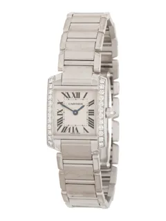 Cartier Tank Française 2403 18k white gold White