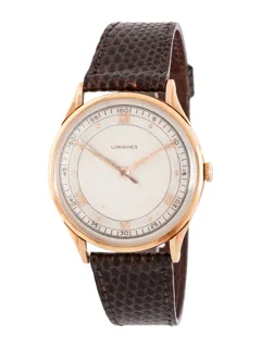 Longines 5858 14k rose gold Silver