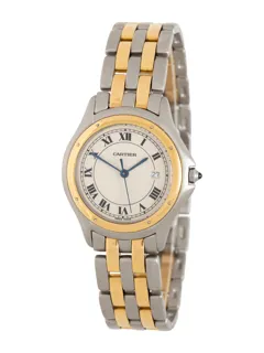 Cartier Cougar 187904 Yellow gold and Stainless steel White