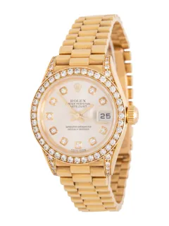 Rolex Lady-Datejust 79153 18k yellow gold Silver