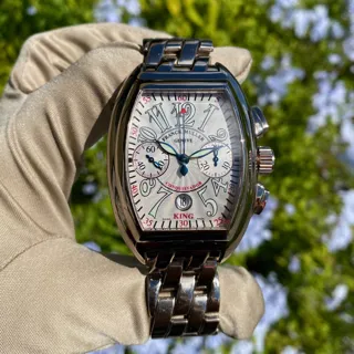 Franck Muller Conquistador 40mm White gold White