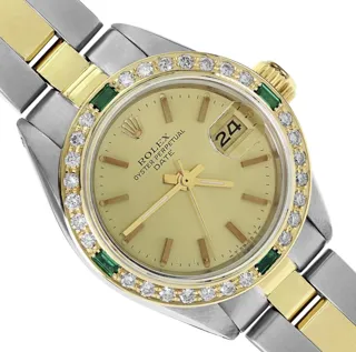 Rolex Oyster Perpetual Date Stainless steel and 18k yellow gold Champagne