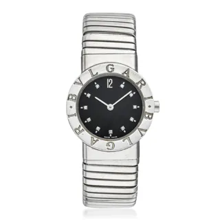 Bulgari Tubogas BB 28 2TS Stainless steel Black