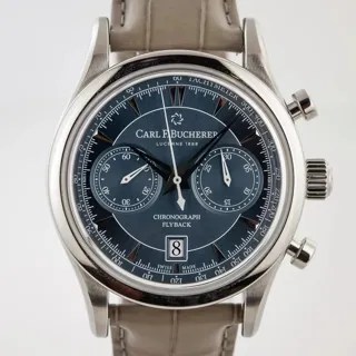 Carl F. Bucherer Manero Flyback 00.10919.08.93.01 43mm Stainless steel Blue