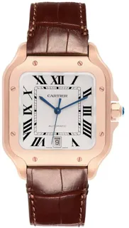 Cartier Santos Rose gold Silver