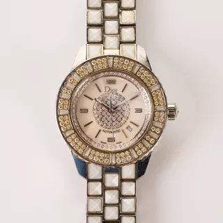 Dior Christal CD113512 Stainless steel and Diamond White