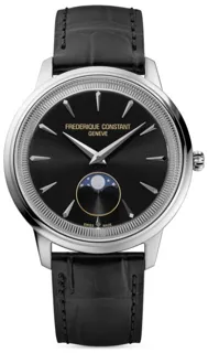 Frédérique Constant Classic 37mm Stainless steel Black