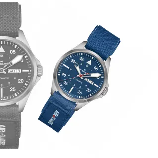 Hamilton Khaki Aviation H64655941 Titanium Blue