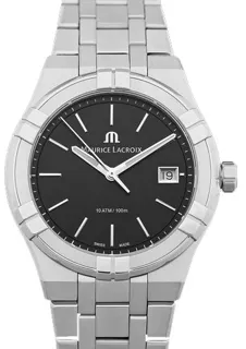 Maurice Lacroix AIKON AI1108-ss002-330-1 Stainless steel Black