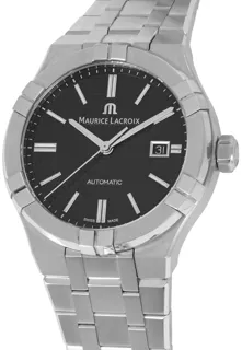 Maurice Lacroix AIKON AI6008-SS002-330-1 Stainless steel Black