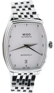 Mido Baroncelli M0413071101600 Stainless steel White