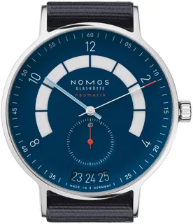 NOMOS Autobahn Stainless steel Blue