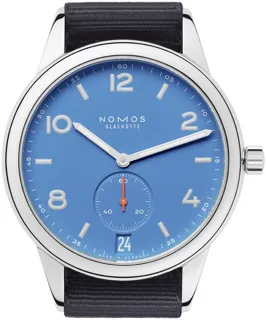 NOMOS Club Stainless steel Blue