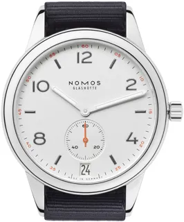 NOMOS Club Stainless steel White