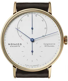 NOMOS Lambda Rose gold galvanised white