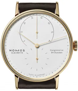 NOMOS Lambda Rose gold galvanised white