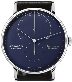 NOMOS Lambda White gold Blue