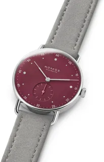 NOMOS Metro 1123 Stainless steel soft red