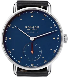 NOMOS Metro Neomatik Stainless steel Blue