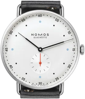 NOMOS Metro Stainless steel galvanised white