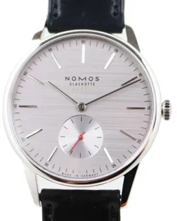 NOMOS Orion Neomatik 342 Stainless steel rhodium plated$brushed