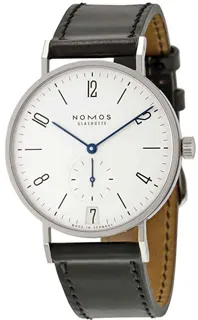 NOMOS Tangente 130 Stainless steel silver plated white