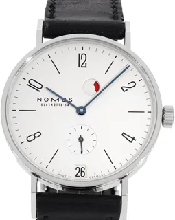 NOMOS Tangente 131 Stainless steel silver plated white