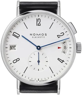 NOMOS Tangomat Stainless steel galvanised white