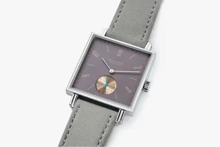 NOMOS Tetra 475 Stainless steel aubergine