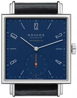 NOMOS Tetra Neomatik Stainless steel Blue