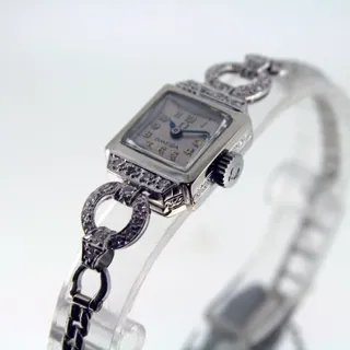 Omega Vintage 100171 Platinum and White gold Silver