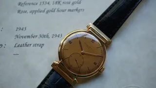 Patek Philippe 1534 18k rose gold Pink