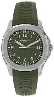 Patek Philippe Aquanaut 5168G-010 White gold Green