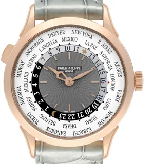 Patek Philippe World Time 5230R-012 Rose gold White and Gray