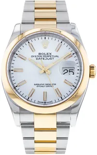 Rolex Datejust 36 126203 Yellow gold and Stainless steel White