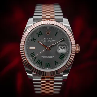 Rolex Datejust 126331-0016 Rose gold and Stainless steel Gray