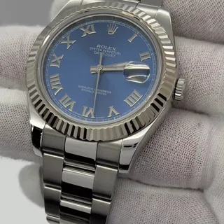 Rolex Datejust II 116334 Stainless steel Blue