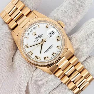 Rolex Day-Date 36 18238 Yellow gold White