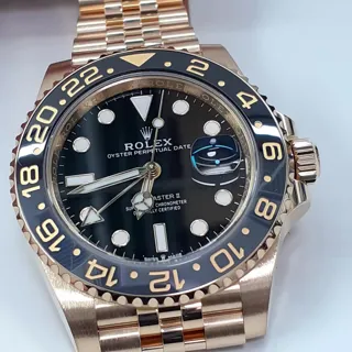 Rolex GMT-Master II 126718GRNR-0001 Yellow gold Black