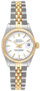 Rolex Lady-Datejust 69173 Stainless steel White