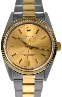 Rolex Oyster Perpetual 34 14233 Stainless steel Champagne