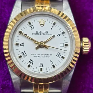 Rolex Oyster Perpetual 67193 Stainless steel White