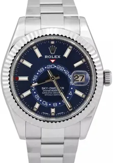 Rolex Sky-Dweller 326934-0003 White gold and Stainless steel Blue