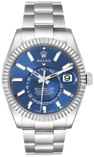 Rolex Sky-Dweller 326934-0003 White gold and Stainless steel Blue