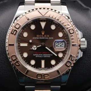 Rolex Yacht-Master 116621-0001 Rose gold and Stainless steel Brown